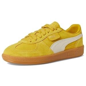 Puma Kids Yellow Suede Sneaker with White Formstripe and Gum Sole